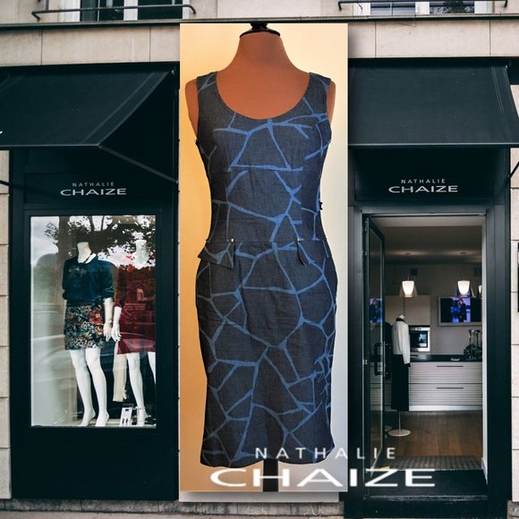 Nathalie Chaize Paris Dresses & Skirts - NATHALIE CHAIZE PARIS Sleeveless Denim Dress